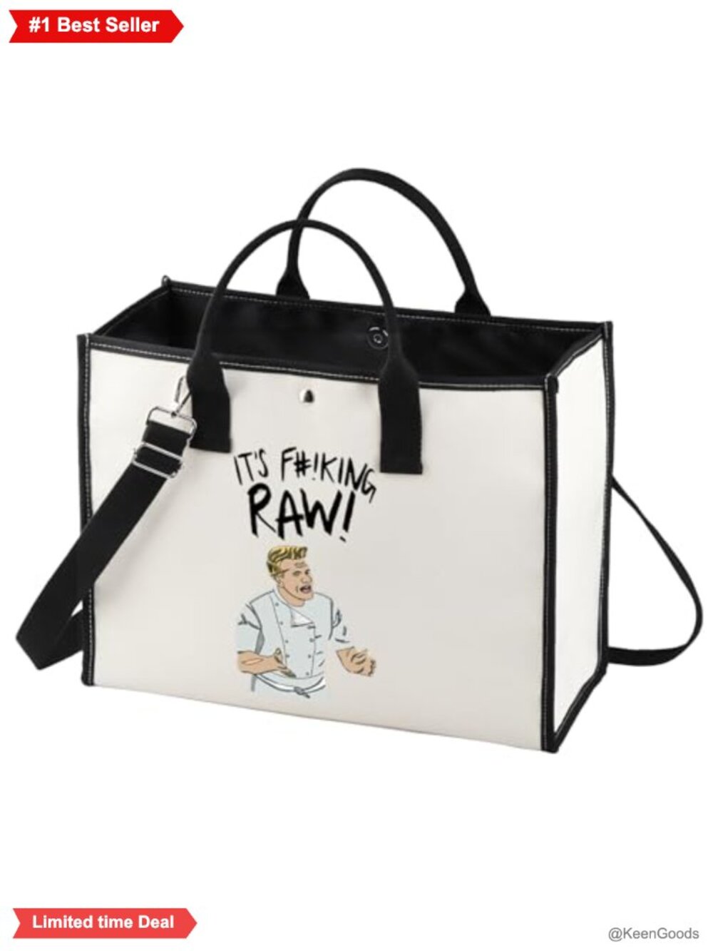 Chef Ramsay Raw Canvas Tote Bag Gordon Fans Gift